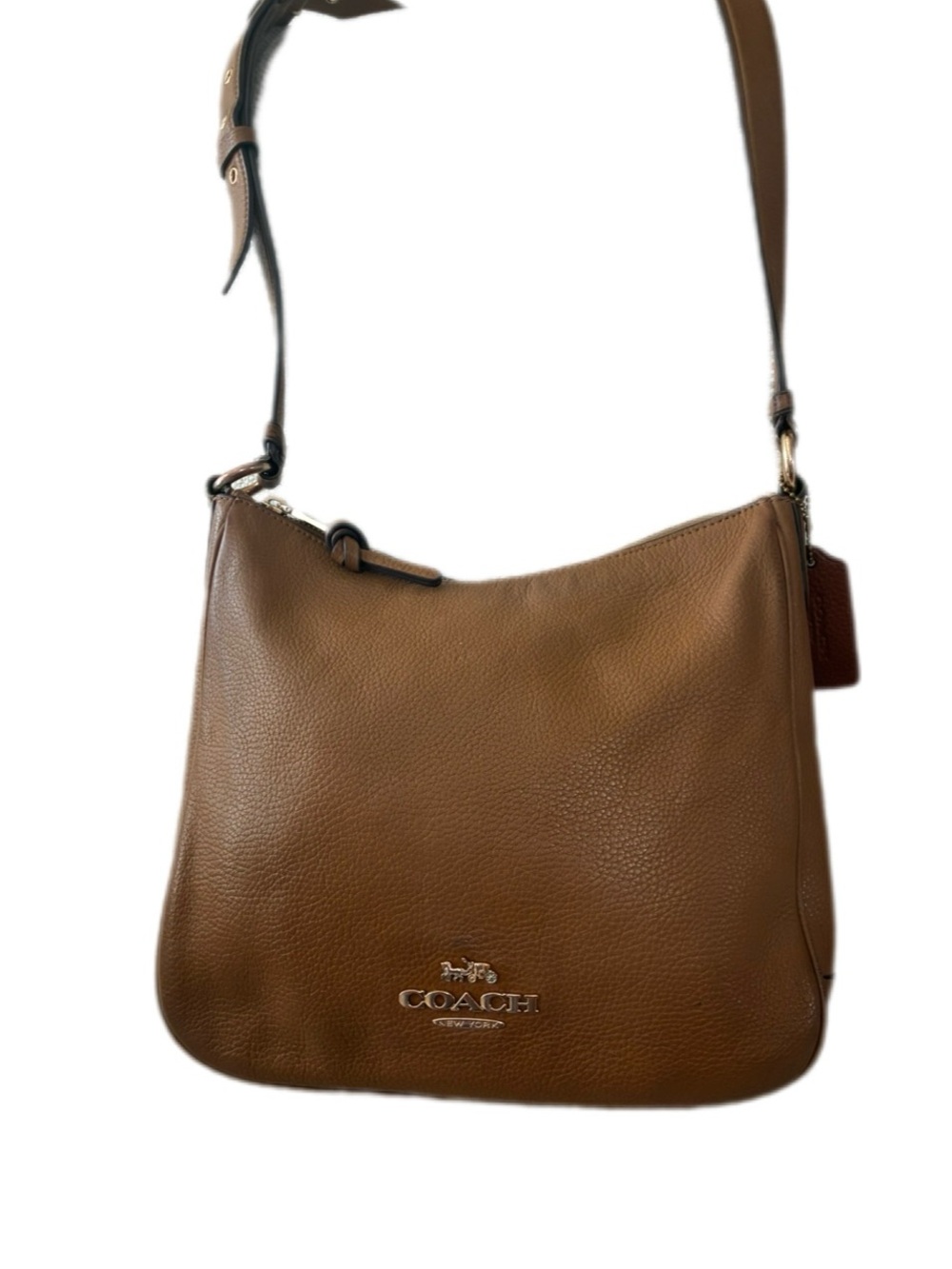 Coach EUC Ellie File Bag
Pebbled Leather Crossbody Light Saddle N9G2278-C1648